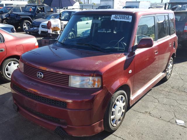 JTLKT324X64064599 - 2006 TOYOTA SCION XB Бордовый фото 2
