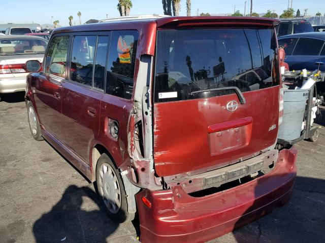 JTLKT324X64064599 - 2006 TOYOTA SCION XB Бордовый фото 3