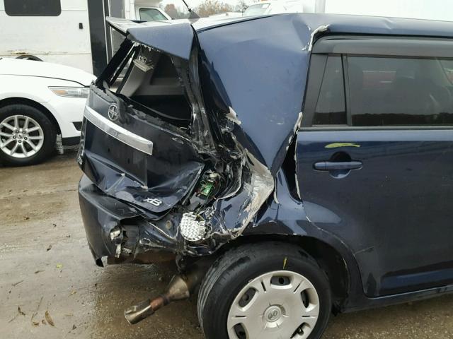 JTLKE50E781012739 - 2008 SCION XB BLUE photo 9