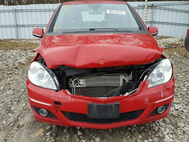 WDDFH3DB8AJ578297 - 2010 MERCEDES-BENZ B200 RED photo 9