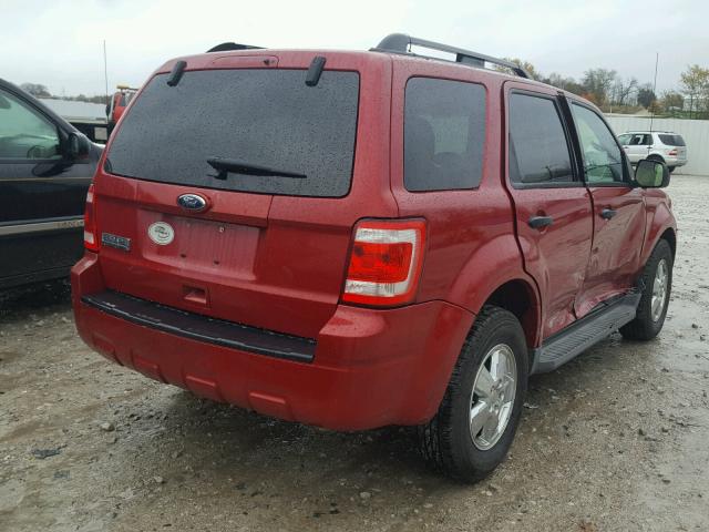 1FMCU0D78AKA72154 - 2010 FORD ESCAPE XLT RED photo 4