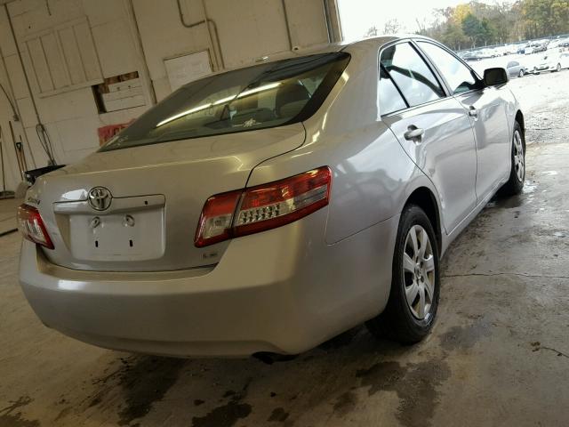 4T1BF3EK9AU069651 - 2010 TOYOTA CAMRY BASE SILVER photo 4