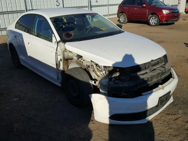 3VW2K7AJ3BM332255 - 2011 VOLKSWAGEN JETTA BASE WHITE photo 1