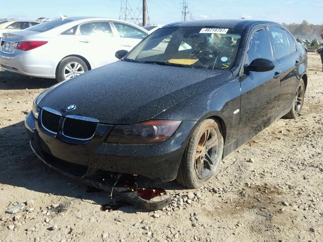 WBAVA33528KX88952 - 2008 BMW 328 I BLACK photo 2