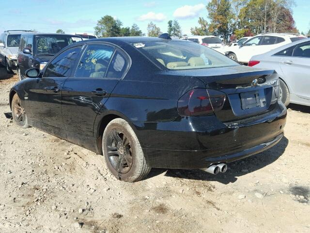 WBAVA33528KX88952 - 2008 BMW 328 I BLACK photo 3