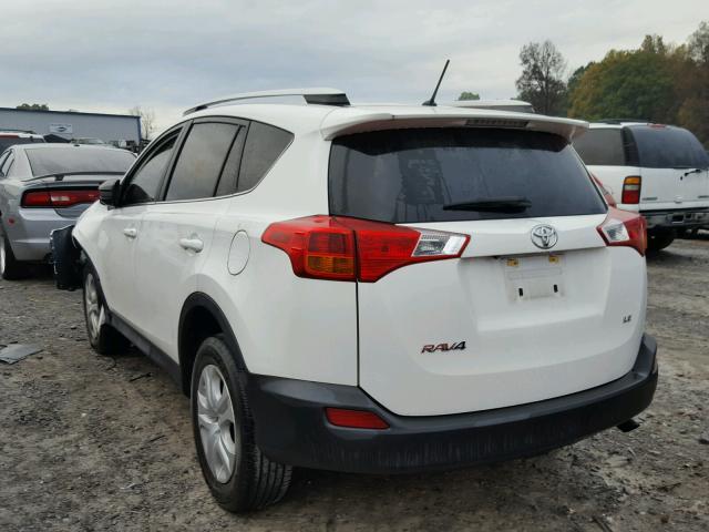 JTMZFREV9FJ027781 - 2015 TOYOTA RAV4 LE WHITE photo 3