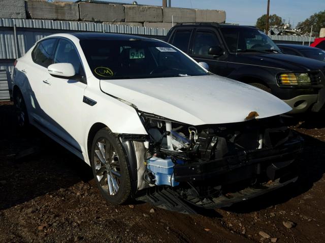 5XXGR4A69FG369607 - 2015 KIA OPTIMA SX WHITE photo 1