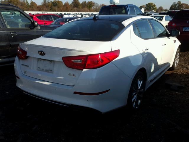 5XXGR4A69FG369607 - 2015 KIA OPTIMA SX WHITE photo 4