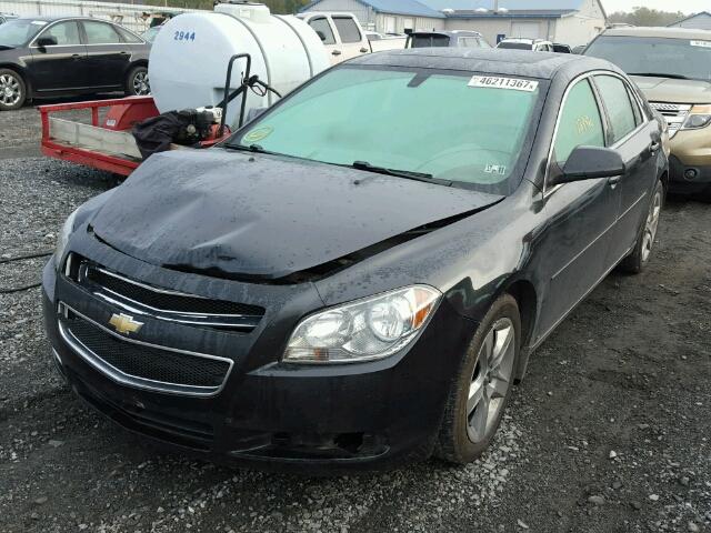 1G1ZH57B494169179 - 2009 CHEVROLET MALIBU 1LT BLACK photo 2