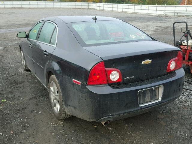 1G1ZH57B494169179 - 2009 CHEVROLET MALIBU 1LT BLACK photo 3