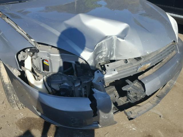 2G1WT55K479206701 - 2007 CHEVROLET IMPALA LT GRAY photo 9