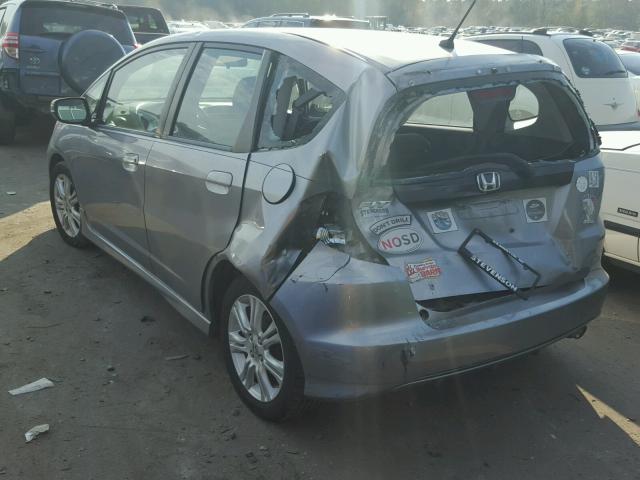 JHMGE88449S006017 - 2009 HONDA FIT SPORT SILVER photo 3