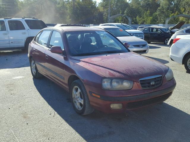 KMHDN55D12U068911 - 2002 HYUNDAI ELANTRA GL RED photo 1