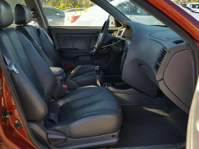 KMHDN55D12U068911 - 2002 HYUNDAI ELANTRA GL RED photo 5