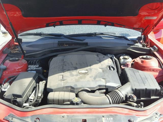 2G1FA1E37E9207930 - 2014 CHEVROLET CAMARO LS RED photo 7