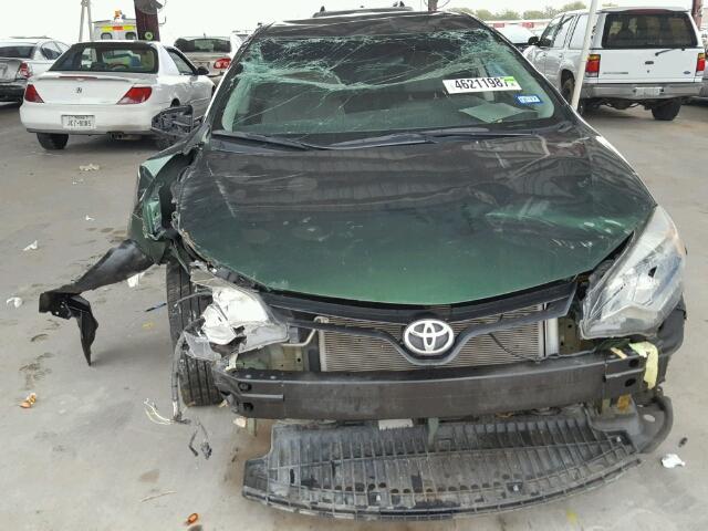 5YFBURHE8EP114133 - 2014 TOYOTA COROLLA L GREEN photo 9