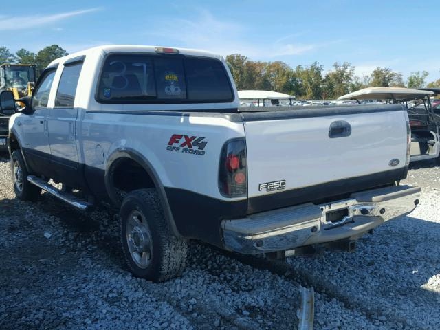 1FTSW21P87EB20088 - 2007 FORD F250 SUPER WHITE photo 3