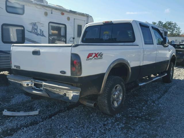 1FTSW21P87EB20088 - 2007 FORD F250 SUPER WHITE photo 4