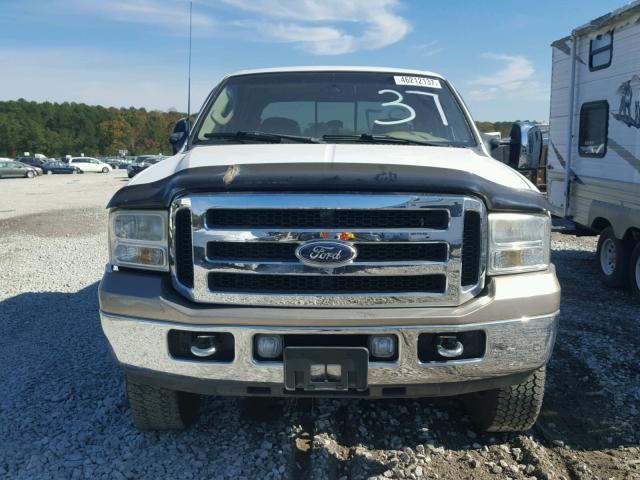 1FTSW21P87EB20088 - 2007 FORD F250 SUPER WHITE photo 9