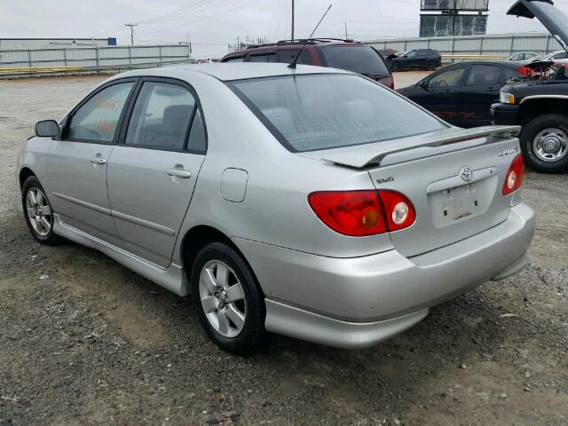 1NXBR32E43Z182870 - 2003 TOYOTA COROLLA CE SILVER photo 3