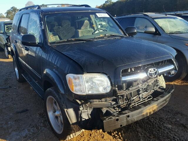 5TDZT34A25S255448 - 2005 TOYOTA SEQUOIA SR BLACK photo 1