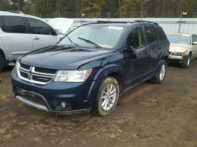 3C4PDDBG4FT660378 - 2015 DODGE JOURNEY SX BLUE photo 2