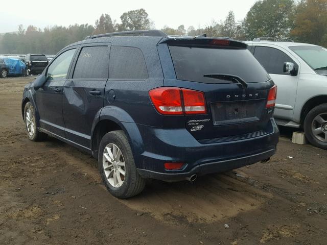 3C4PDDBG4FT660378 - 2015 DODGE JOURNEY SX BLUE photo 3