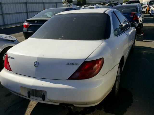 19UYA3140WL005808 - 1998 ACURA 2.3CL WHITE photo 4