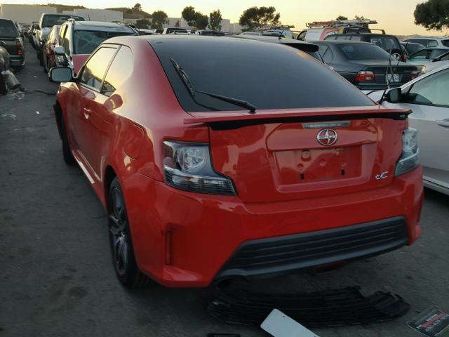 JTKJF5C73E3085293 - 2014 TOYOTA SCION TC წითელი ფოტო 3