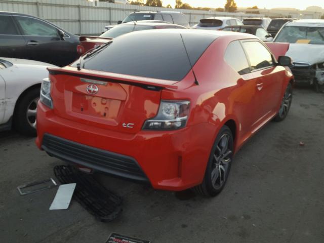 JTKJF5C73E3085293 - 2014 TOYOTA SCION TC RED photo 4