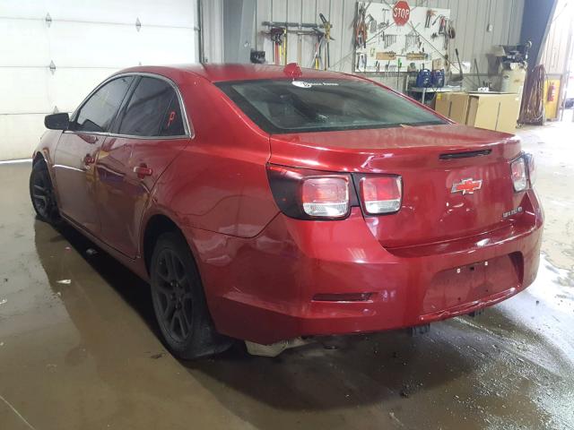 1G11D5RR9DF118390 - 2013 CHEVROLET MALIBU 1LT MAROON photo 3