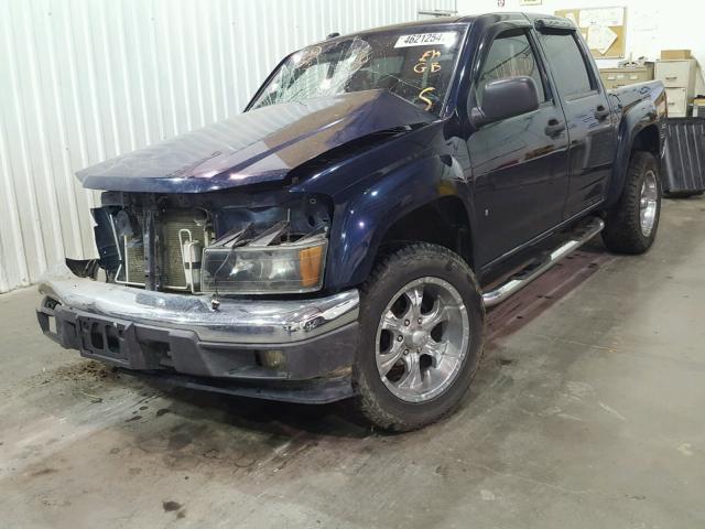 1GCDT13E088156879 - 2008 CHEVROLET COLORADO BLUE photo 2