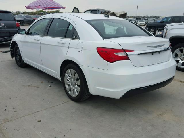 1C3CCBAB3DN686001 - 2013 CHRYSLER 200 LX WHITE photo 3