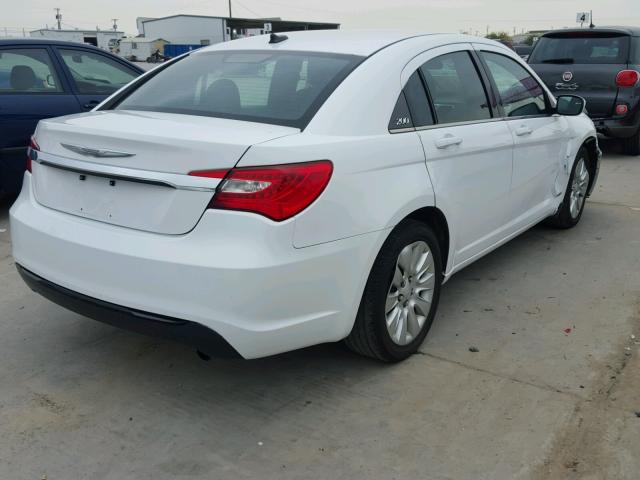 1C3CCBAB3DN686001 - 2013 CHRYSLER 200 LX WHITE photo 4