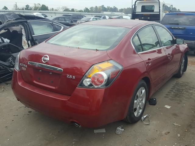 1N4AL21E87N459345 - 2007 NISSAN ALTIMA 2.5 BURGUNDY photo 4