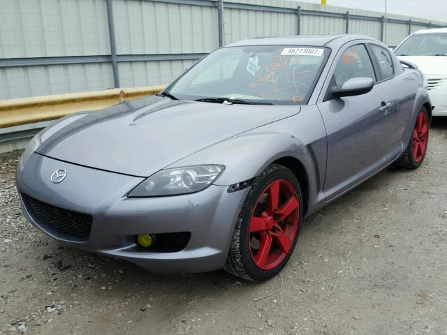 JM1FE17N340134154 - 2004 MAZDA RX8 GRAY photo 2