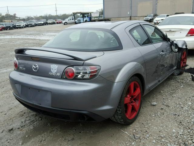 JM1FE17N340134154 - 2004 MAZDA RX8 GRAY photo 4