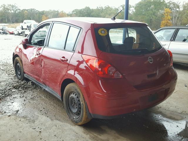 3N1BC13E18L367889 - 2008 NISSAN VERSA S RED photo 3