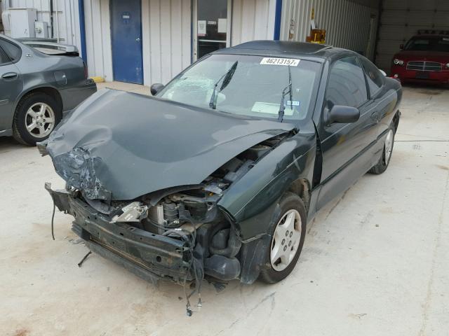 1G2JB12F037228117 - 2003 PONTIAC SUNFIRE GREEN photo 2