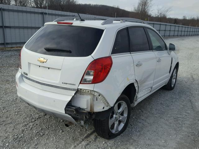 3GNAL4EK1ES680821 - 2014 CHEVROLET CAPTIVA LT WHITE photo 4