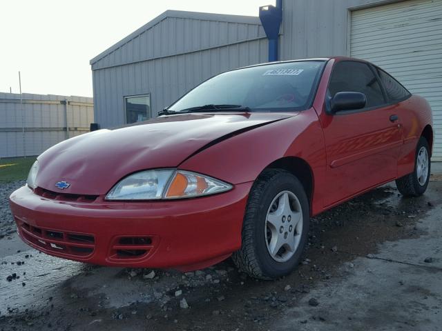 1G1JC124227397067 - 2002 CHEVROLET CAVALIER RED photo 2