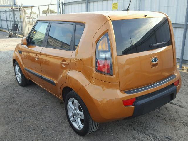KNDJT2A28B7198456 - 2011 KIA SOUL + ORANGE photo 3