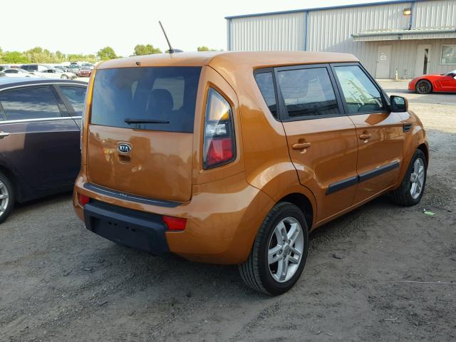 KNDJT2A28B7198456 - 2011 KIA SOUL + ORANGE photo 4