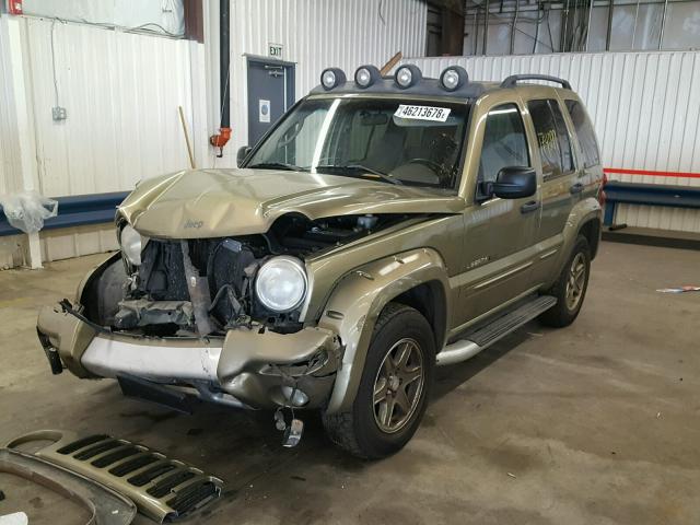 1J4GL38K62W358761 - 2002 JEEP LIBERTY RE GREEN photo 2