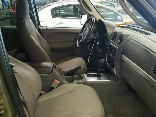 1J4GL38K62W358761 - 2002 JEEP LIBERTY RE GREEN photo 5