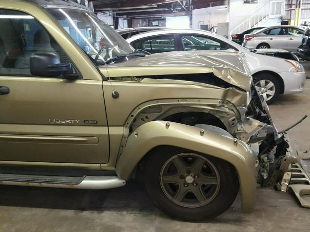 1J4GL38K62W358761 - 2002 JEEP LIBERTY RE GREEN photo 9