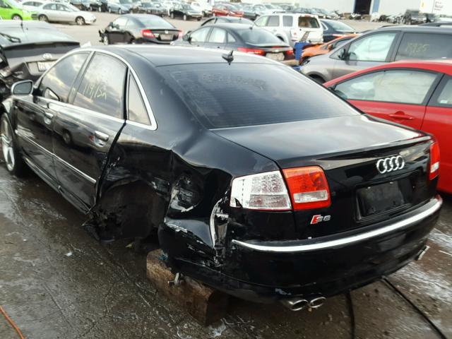 WAUPN44E57N016461 - 2007 AUDI S8 QUATTRO BLACK photo 3