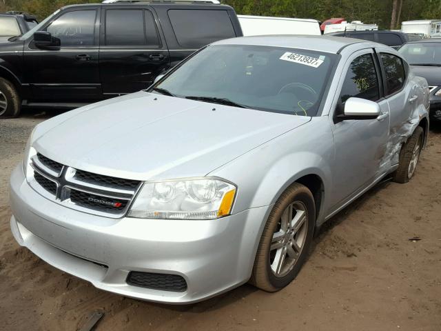 1C3CDZCB6CN311978 - 2012 DODGE AVENGER SX GRAY photo 2