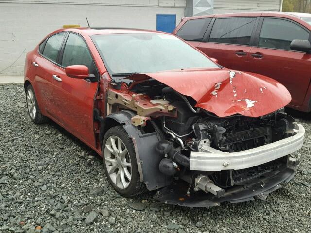 1C3CDFCA7DD104657 - 2013 DODGE DART LIMIT RED photo 1