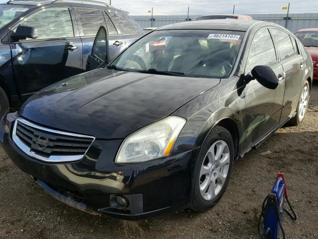 1N4BA41E97C863546 - 2007 NISSAN MAXIMA SE BLACK photo 2